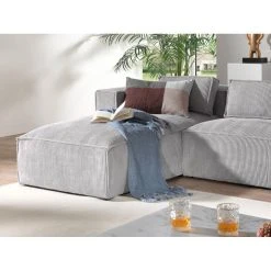 Lisa Design Stella - Canapé D'angle - En Velours Côtelé - 4 Places -style Conte... -Vente-unique shop stella canape dangle en velours cotele 4 places style contemporain gauche 11670366 30727370 1140x1140