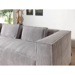 Lisa Design Stella - Canapé D'angle - En Velours Côtelé - 4 Places -style Conte... -Vente-unique shop stella canape dangle en velours cotele 4 places style contemporain gauche 11670366 30727372 1140x1140