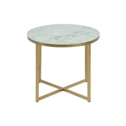 TOILINUX Table à Café Ronde Effet Marbre En Verre Et Métal - Diam. 50 Cm X H... 8 TOILINUX Table à Café Ronde Effet Marbre En Verre Et Métal - Diam. 50 Cm X H... -Vente-unique shop table a cafe ronde effet marbre en verre et metal diam 50 cm x h 42 cm dore et blanc 14071688 39079428 1140x1140