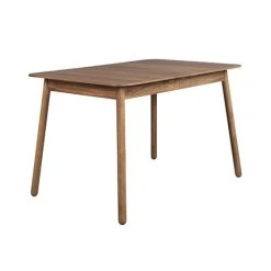 MES Table à Manger 120/162x80x76 Cm Décor Noyer - GLIMPS