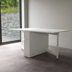 MES Table à Manger 170x90x75 Cm Blanc - LOKSA