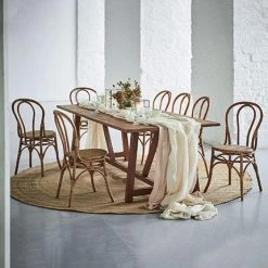 MES Table à Manger 240x100x73 Cm En Teck Recyclé