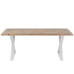 Inside 75 Table à Manger MOUNIE Motifs Chevron Naturel Clair / Pieds Métal Bla... 9 Inside 75 Table à Manger MOUNIE Motifs Chevron Naturel Clair / Pieds Métal Bla... -Vente-unique shop table a manger mounie motifs chevron naturel clair pieds metal blanc 13613404 37422832 1140x1140