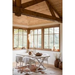 Inside 75 Table à Manger MOUNIE Motifs Chevron Naturel Clair / Pieds Métal Bla... 11 Inside 75 Table à Manger MOUNIE Motifs Chevron Naturel Clair / Pieds Métal Bla... -Vente-unique shop table a manger mounie motifs chevron naturel clair pieds metal blanc 13613404 37422836 1140x1140