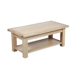 MES Table Basse 110 Cm En Chêne Massif - VARS