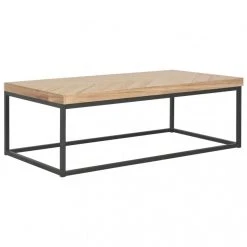 Chunhelife Table Basse 110 X 60 X 37 Cm Bois Massif
