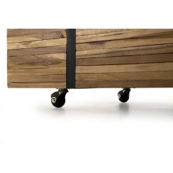 MACABANE Table Basse 110x70cm Avec Roulettes Bois Teck Recyclé Cerclée Métal... 10 MACABANE Table Basse 110x70cm Avec Roulettes Bois Teck Recyclé Cerclée Métal... -Vente-unique shop table basse 110x70cm avec roulettes bois teck recycle cerclee metal juma design 1207873 3 1140x1140