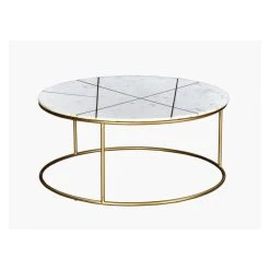 Marque Generique Table Basse ORNEA - Marbre Et Métal Doré -Vente-unique shop table basse 353427