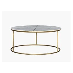 Marque Generique Table Basse ORNEA - Marbre Et Métal Doré -Vente-unique shop table basse 353433