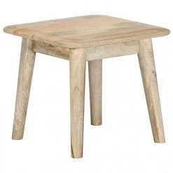 Chunhelife Table Basse 45x45x40 Cm Bois De Manguier Massif