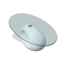 SANS MARQUE Table Basse Avec Dessus De Table En Verre Ovale Blanc Brillant - 24031... -Vente-unique shop table basse avec dessus de table en verre ovale blanc brillant 240318 blanc 11699732 30820556 1140x1140