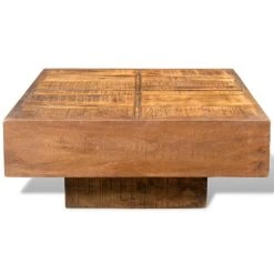 SANS MARQUE Table Basse Bois De Manguier Carrée Marron - Brun -Vente-unique shop table basse bois de manguier carree marron brun 11699644 30820188 1140x1140
