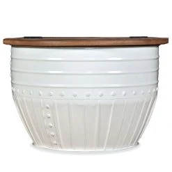 SANS MARQUE Table Basse Bois De Récupération Massif Forme De Baril Blanc - Blanc 11 SANS MARQUE Table Basse Bois De Récupération Massif Forme De Baril Blanc - Blanc -Vente-unique shop table basse bois de recuperation massif forme de baril blanc blanc 11699646 30820202 1140x1140