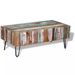 SANS MARQUE Table Basse Bois Massif De Récupération 100x50x38 Cm - Multicolore -Vente-unique shop table basse bois massif de recuperation 100x50x38 cm multicolore 11699354 30819026 1140x1140