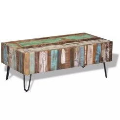 SANS MARQUE Table Basse Bois Massif De Récupération 100x50x38 Cm - Multicolore -Vente-unique shop table basse bois massif de recuperation 100x50x38 cm multicolore 11699354 30819030 1140x1140