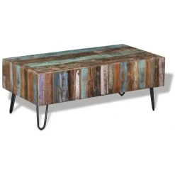 SANS MARQUE Table Basse Bois Massif De Récupération 100x50x38 Cm - Multicolore -Vente-unique shop table basse bois massif de recuperation 100x50x38 cm multicolore 11699354 30819032 1140x1140