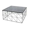 MES Table Basse Carrée 76 Cm En Verre Et Métal Avec Piètement Quadrilla... -Vente-unique shop table basse carree 76 cm en verre et metal avec pietement quadrillage geomy 13486782 36911060 1140x1140
