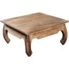 3S. X Home Table Basse Carrée En Bois Naturel KABAENA