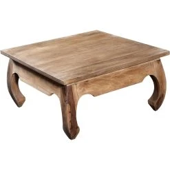 3S. X Home Table Basse Carrée En Bois Naturel KABAENA