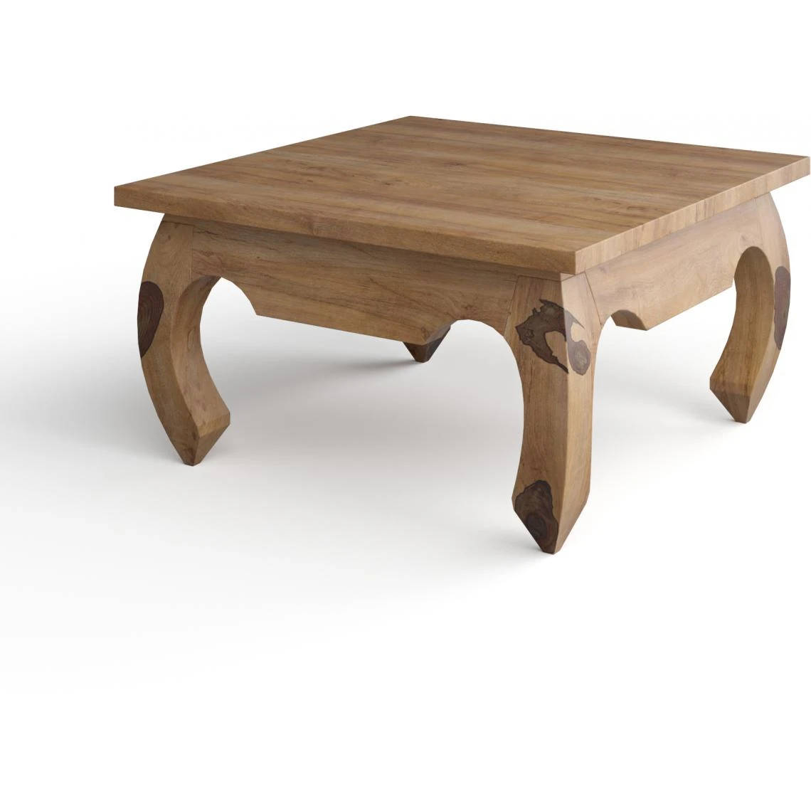 3S. X Home Table Basse Carrée En Bois Naturel KABAENA 5 3S. X Home Table Basse Carrée En Bois Naturel KABAENA – Image 3