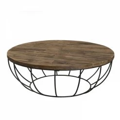 MACABANE Table Basse En Teck Recyclé HEZO