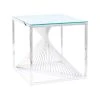 Signal Table Basse FLAMME B TRANSPARENT / ARGENT 55X55 -Vente-unique shop table basse flamme b transparent argent 55x55 12084580 32051210 1140x1140