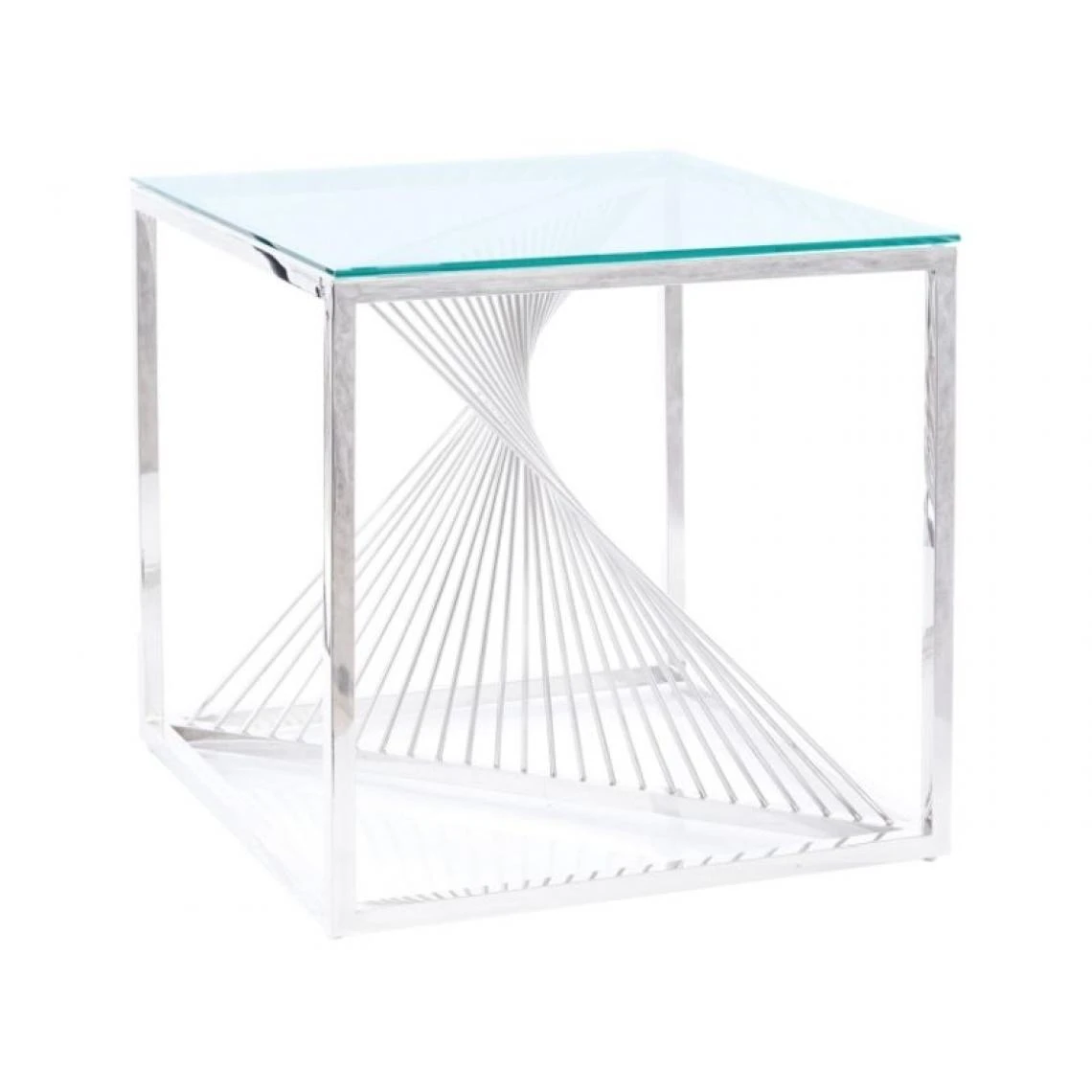 Signal Table Basse FLAMME B TRANSPARENT / ARGENT 55X55 3 Signal Table Basse FLAMME B TRANSPARENT / ARGENT 55X55