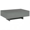 Chunhelife Table Basse Gris Brillant 85 X 55 X 31 Cm MDF