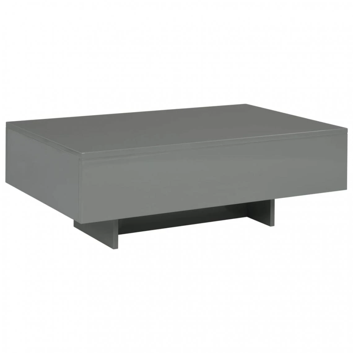Chunhelife Table Basse Gris Brillant 85 X 55 X 31 Cm MDF 3 Chunhelife Table Basse Gris Brillant 85 X 55 X 31 Cm MDF