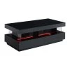 Vente-unique Table Basse - MDF Laqué - LEDs - 2 Tiroirs & 2 Niches - Noir - FABIO ... -Vente-unique shop table basse mdf laque leds 2 tiroirs et 2 niches noir fabio ii 13851636 38411204 1140x1140