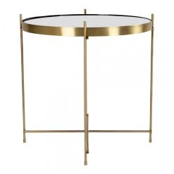 HOUSE NORDIC Table Basse Ronde 48 Cm En Verre Et En Acier Doré CHOQUI -Vente-unique shop table basse ronde 48 cm en verre et en acier dore choqui design 1195069 2 1140x1140 1