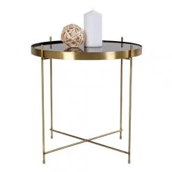 HOUSE NORDIC Table Basse Ronde 48 Cm En Verre Et En Acier Doré CHOQUI -Vente-unique shop table basse ronde 48 cm en verre et en acier dore choqui design 1195069 3 1140x1140