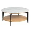MES Table Basse Ronde Double Plateau 85 Cm Aspect Marbre Blanc Et Chêne -... -Vente-unique shop table basse ronde double plateau 85 cm aspect marbre blanc et chene faith 13484416 36907580 1140x1140