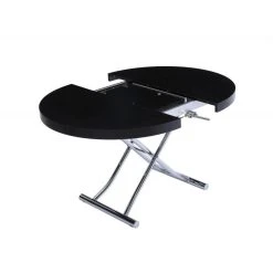 Inside 75 Table Basse Ronde Relevable Et Extensible SATURNA Bois Noir Diamètre... -Vente-unique shop table basse ronde relevable et extensible saturna bois noir diametre 105 x 105135 cm 11006706 28741580 1140x1140