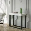 Itamoby Table Console Extensible Design Blanc Moderne 90x40-300cm Table à Man...