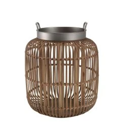 MACABANE Table D’appoint Avec Poignées Plateau Métal Noir Pieds Rotin VICT... -Vente-unique shop table dappoint avec poignees plateau metal noir pieds rotin victoire 739204 4 1140x1140