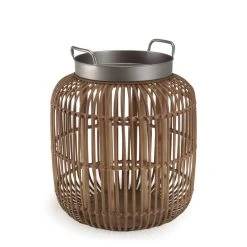 MACABANE Table D’appoint Avec Poignées Plateau Métal Noir Pieds Rotin VICT... -Vente-unique shop table dappoint avec poignees plateau metal noir pieds rotin victoire 739204 5 1140x1140