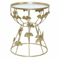 Decoshop26 Table D'appoint Décorative Porte Fleurs Au Design Moderne En Acier Co...