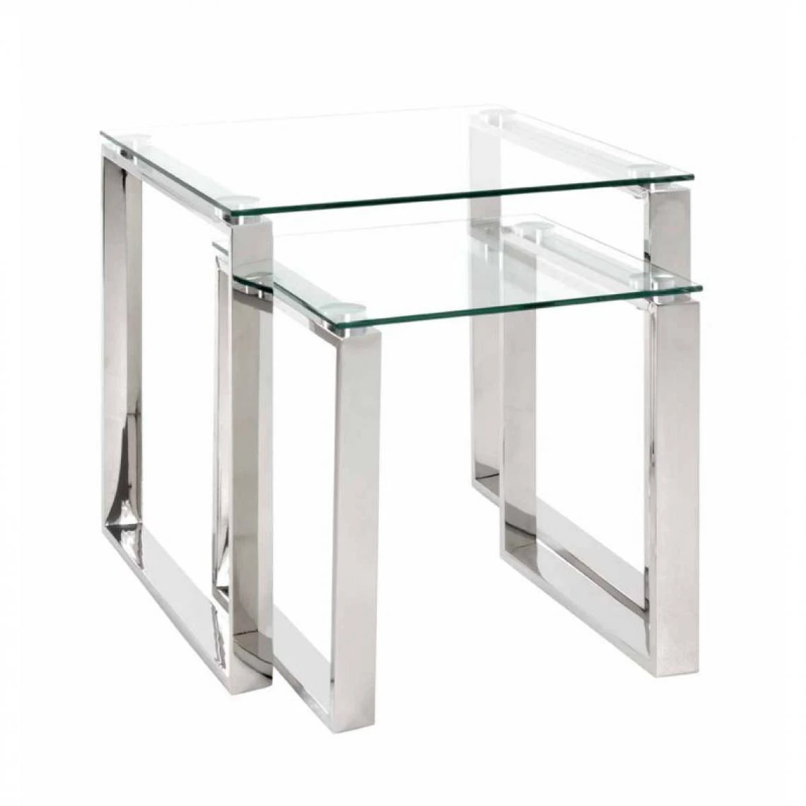 Paris Prix Table D'Appoint Design Hytin 45cm Argent 4 Paris Prix Table D'Appoint Design Hytin 45cm Argent – Image 2