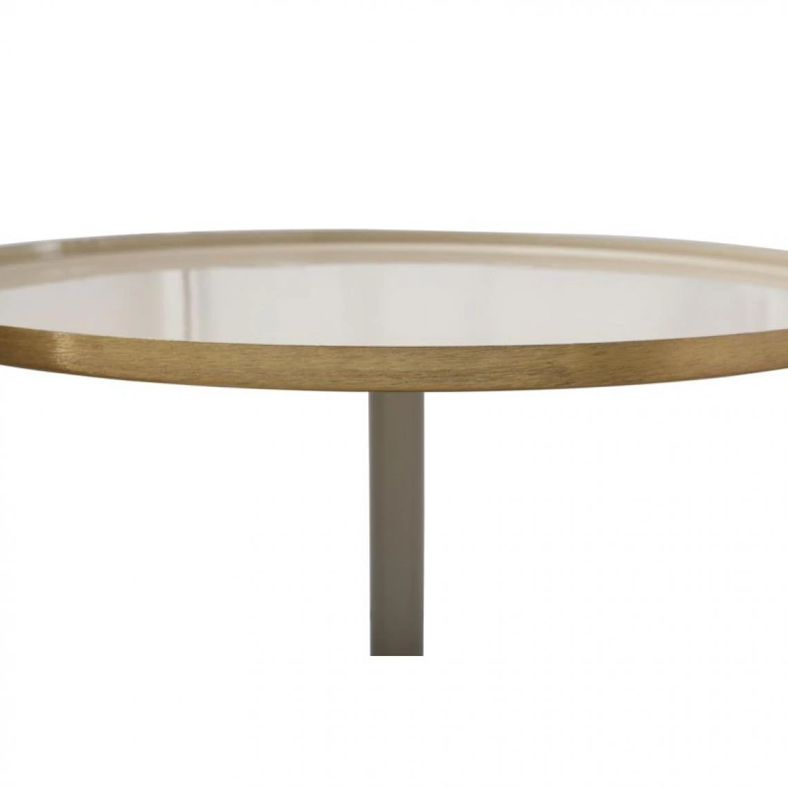 Paris Prix Table D'Appoint Design Tami 51cm Ivoire & Taupe 4 Paris Prix Table D'Appoint Design Tami 51cm Ivoire & Taupe – Image 2