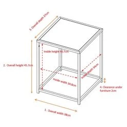 Venture Home Table D'appoint En Acier Staal. -Vente-unique shop table dappoint en acier staal 13591922 37318212 1140x1140