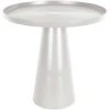 Leitmotiv Table D'appoint En Aluminium Force 40 X 37.5 Cm Ivoire.