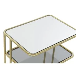 Pegane Table D'appoint En Métal Doré Et Verre - Longueur 40 X Profondeur 31... -Vente-unique shop table dappoint en metal dore et verre longueur 40 x profondeur 31 x hauteur 61 cm 13509124 37006864 1140x1140