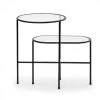 Tousmesmeubles Table D'appoint Ovale Métal Noir/Verre - TEULAT NIX -Vente-unique shop table dappoint ovale metal noirverre teulat nix 10901648 28474816 1140x1140