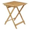 Pegane Table D'appoint Pliante En Bambou Coloris Naturel - Longueur 60 X Prof...