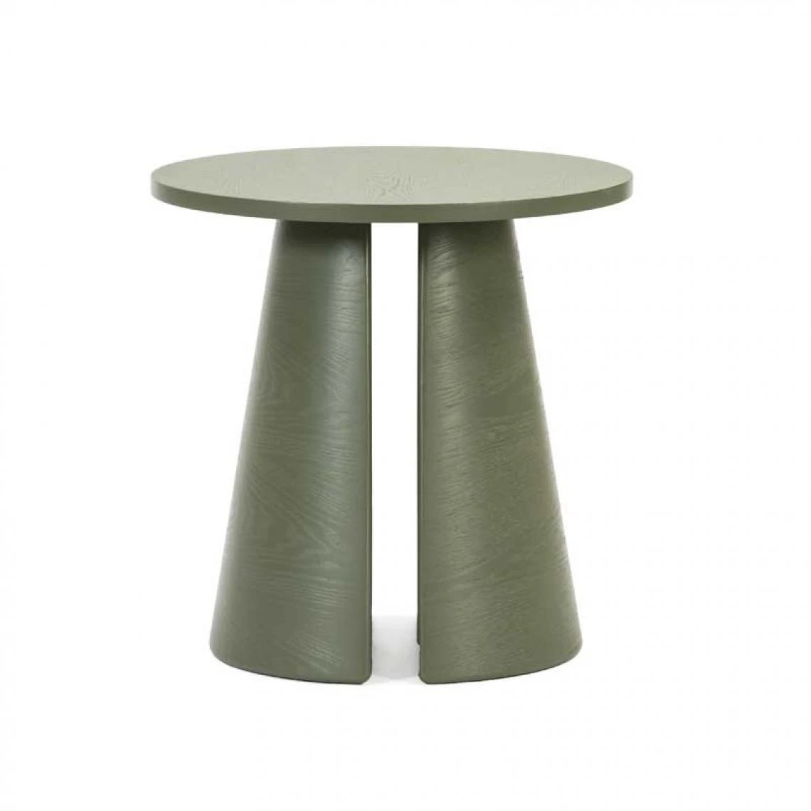 Tousmesmeubles Table D'appoint Ronde Bois Vert - TEULAT CEP 3 Tousmesmeubles Table D'appoint Ronde Bois Vert - TEULAT CEP