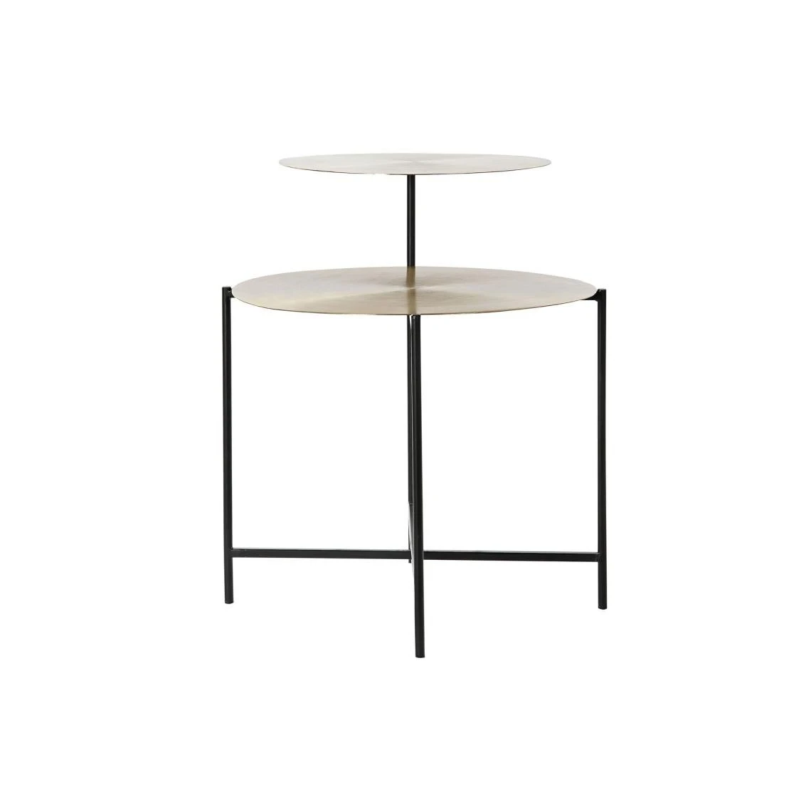 Pegane Table D'appoint Ronde En Aluminium Coloris Doré - Diamètre 73 X Haut... 4 Pegane Table D'appoint Ronde En Aluminium Coloris Doré - Diamètre 73 X Haut... – Image 2