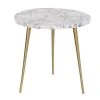Pegane Table D'appoint Ronde En Marbre Et Aluminium Coloris Blanc Doré - Dia... -Vente-unique shop table dappoint ronde en marbre et aluminium coloris blanc dore diametre 46 x hauteur 46 cm 13517164 37047476 1140x1140