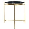 Pegane Table D'appoint Ronde En Métal Coloris Noir Doré - Diamètre 40 X Ha... -Vente-unique shop table dappoint ronde en metal coloris noir dore diametre 40 x hauteur 50 cm 13517186 37047554 1140x1140