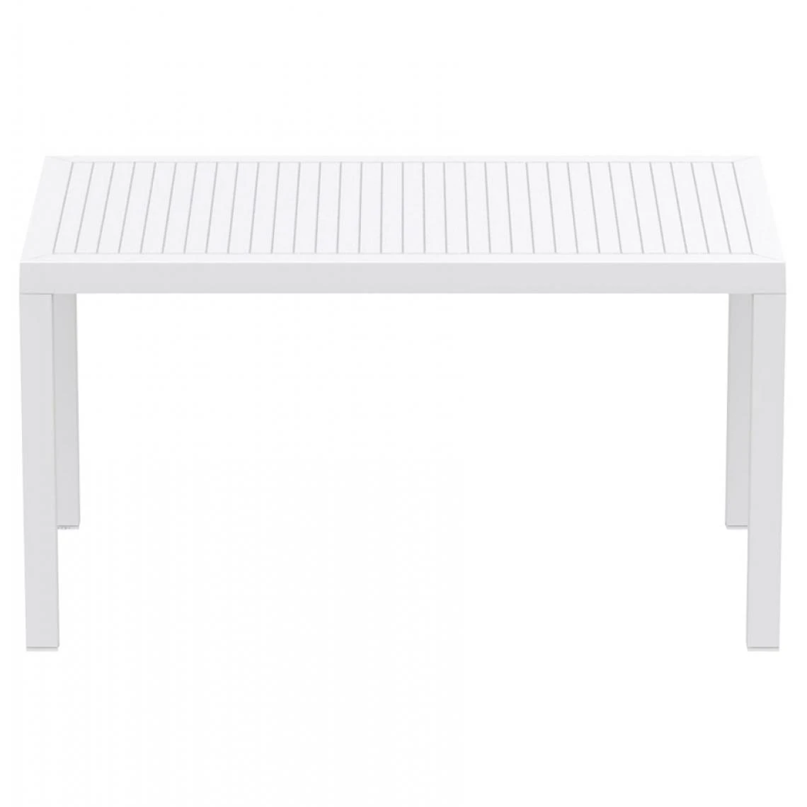 Alterego Table De Jardin 'ENOTECA' Design En Matière Plastique Blanche - 140x8... 4 Alterego Table De Jardin 'ENOTECA' Design En Matière Plastique Blanche - 140x8... – Image 2